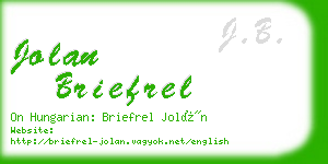 jolan briefrel business card